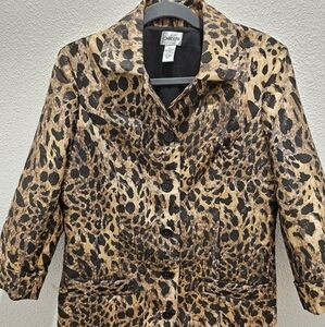 Chico's Leopard Print Jacket